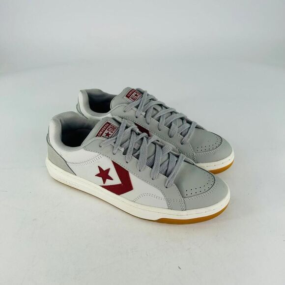 Converse Pro Blaze Classic Leather Suede Shoes US 9 Mens Gray Low Top Sneakers - Picture 11 of 15